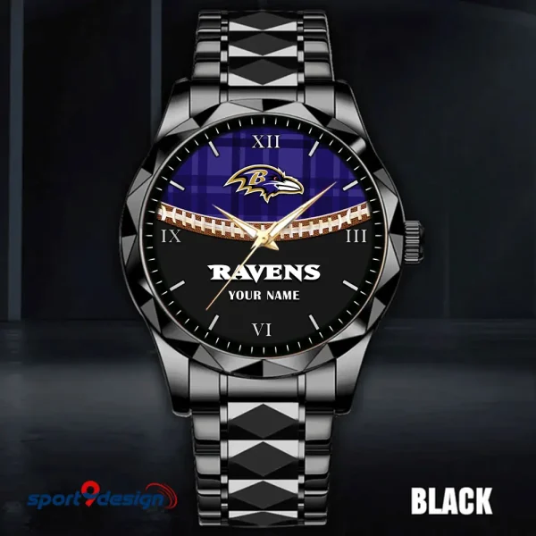Baltimore Ravens Luxury Diamond Men Wristwatch Trending 2025 SPTDMW355 - Image 4