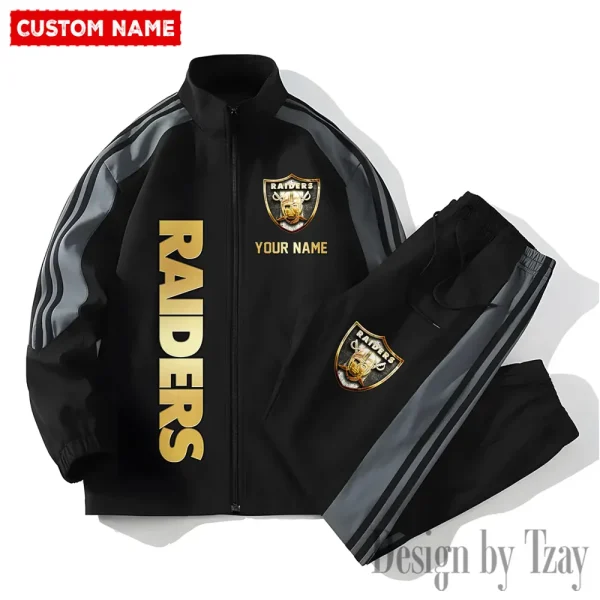 Las Vegas Raiders NFL 2 Piece Casual Athletic Jogging Warm Up S9VSS2PS440 - Image 3