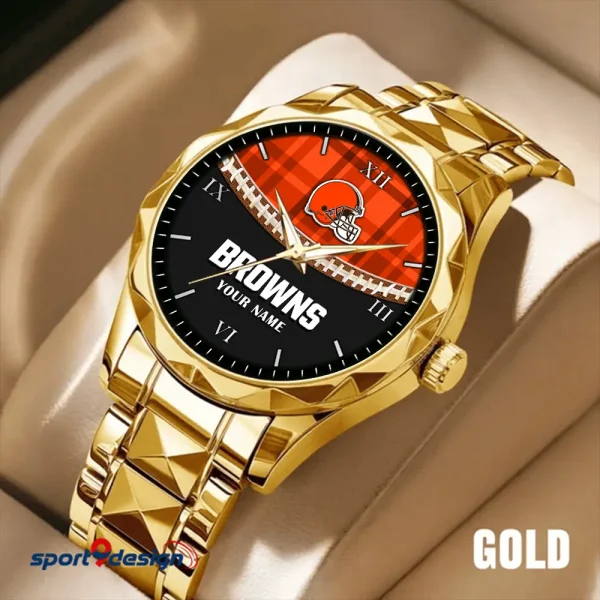 Cleveland Browns Luxury Diamond Men Wristwatch Trending 2025 SPTDMW360 - Image 3