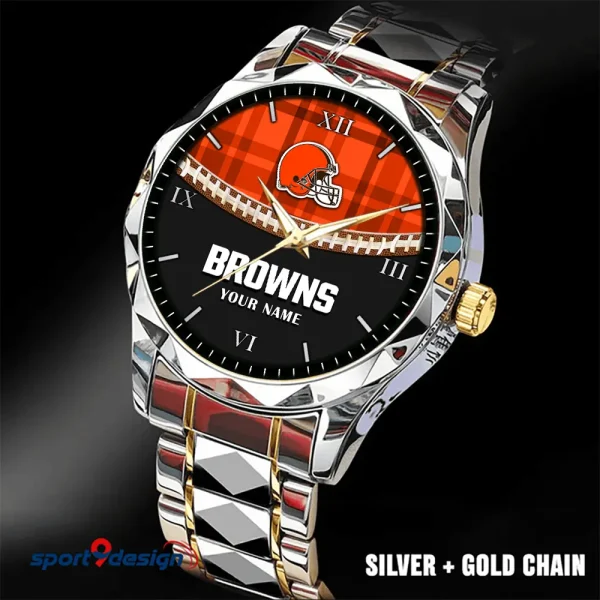 Cleveland Browns Luxury Diamond Men Wristwatch Trending 2025 SPTDMW360 - Image 5