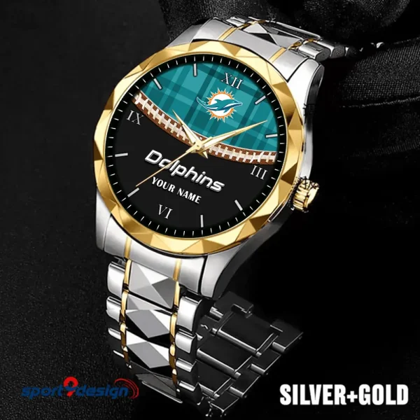 Miami Dolphins Luxury Diamond Men Wristwatch Trending 2025 SPTDMW372