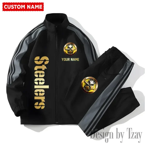 Pittsburgh Steelers NFL 2 Piece Casual Athletic Jogging Warm Up S9VSS2PS450 - Image 3