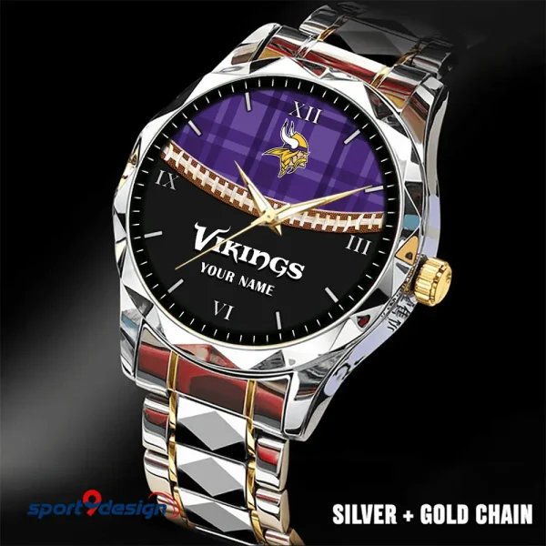 Minnesota Vikings Luxury Diamond Men Wristwatch Trending 2025 SPTDMW373 - Image 3