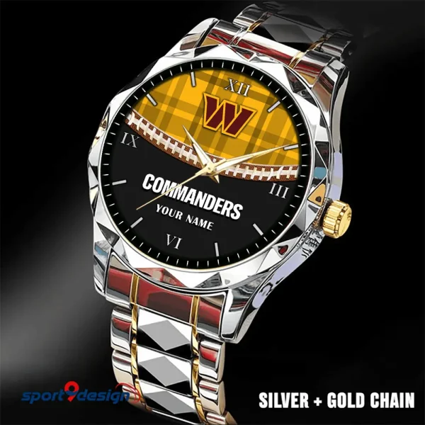 Washington Commanders Luxury Diamond Men Wristwatch Trending 2025 SPTDMW384 - Image 5
