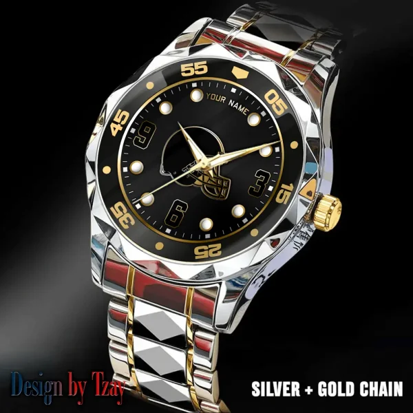 Cleveland Browns Luxury Diamond Men Wristwatch Trending 2025 SPTDMW392 - Image 3
