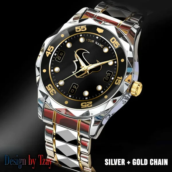 Houston Texans Luxury Diamond Men Wristwatch Trending 2025 SPTDMW397 - Image 2