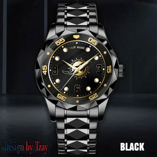 Miami Dolphins Luxury Diamond Men Wristwatch Trending 2025 SPTDMW404 - Image 3