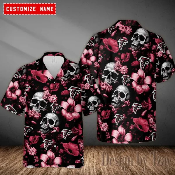 Atlanta Falcons Casual Men's Hawaiian Shirt 3D Printed New 2025 AZHWS1021