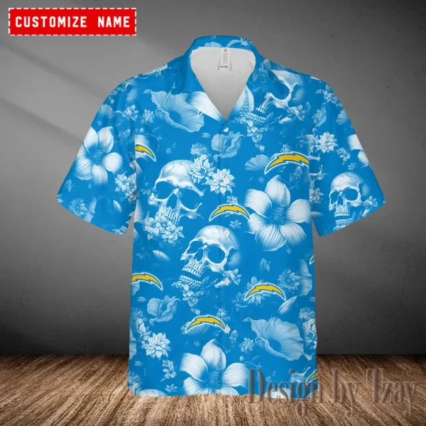 Los Angeles Chargers Casual Men's Hawaiian Shirt 3D Printed New 2025 AZHWS1024