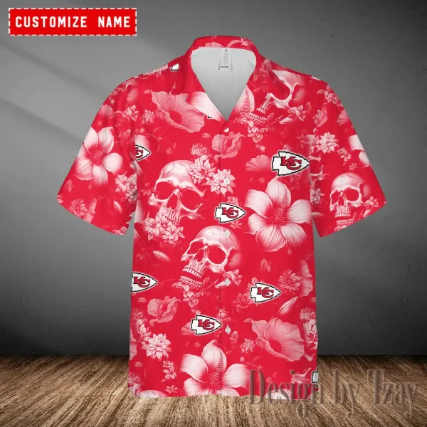 Kansas City Chiefs Casual Men's Hawaiian Shirt 3D Printed New 2025 AZHWS1026