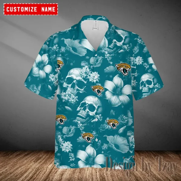 Jacksonville Jaguars Casual Men's Hawaiian Shirt 3D Printed New 2025 AZHWS1027