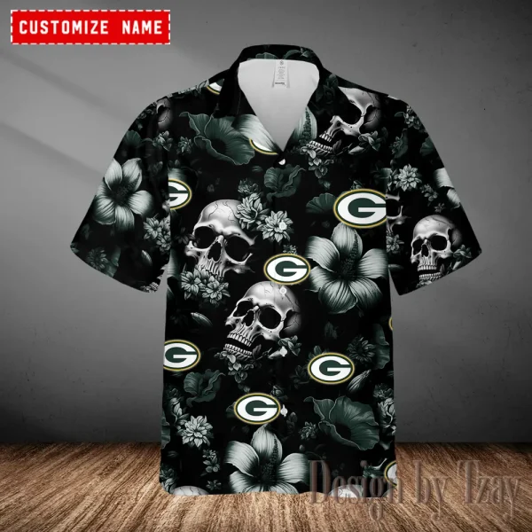Green Bay Packers Casual Men's Hawaiian Shirt 3D Printed New 2025 AZHWS1030
