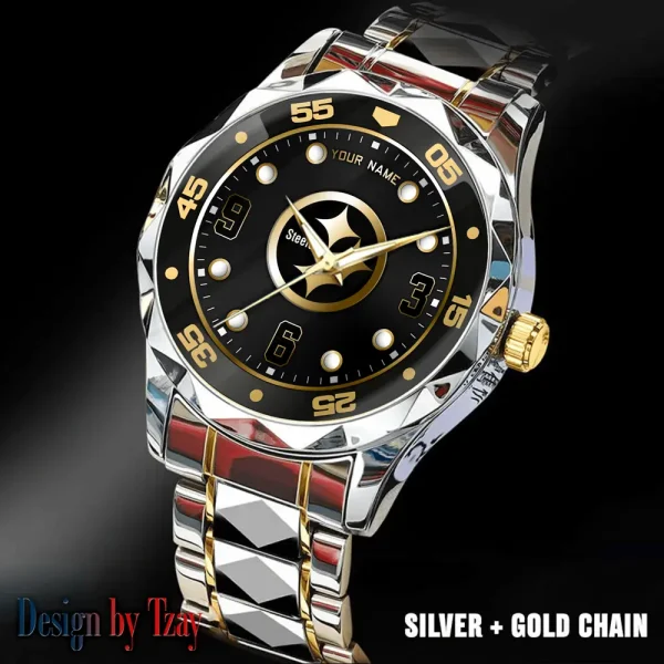 Pittsburgh Steelers Luxury Diamond Men Wristwatch Trending 2025 SPTDMW411 - Image 2