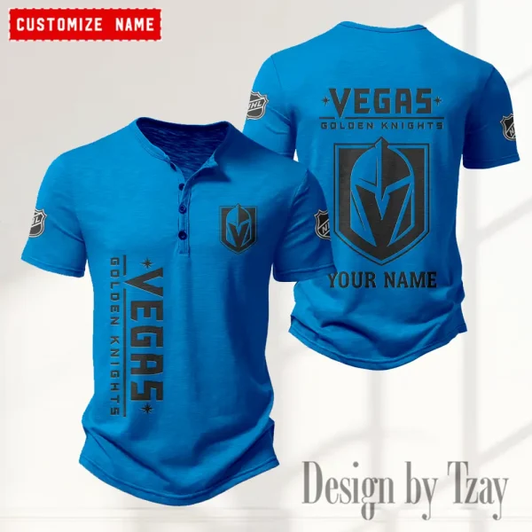Vegas Golden Knights NHL Men's Button Henley Collar T-Shirt New Fashion 2025 SPTMBHCTS126 - Image 4