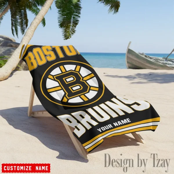 Boston Bruins NHL Beach Towels New 2025 AZBTOWEL516