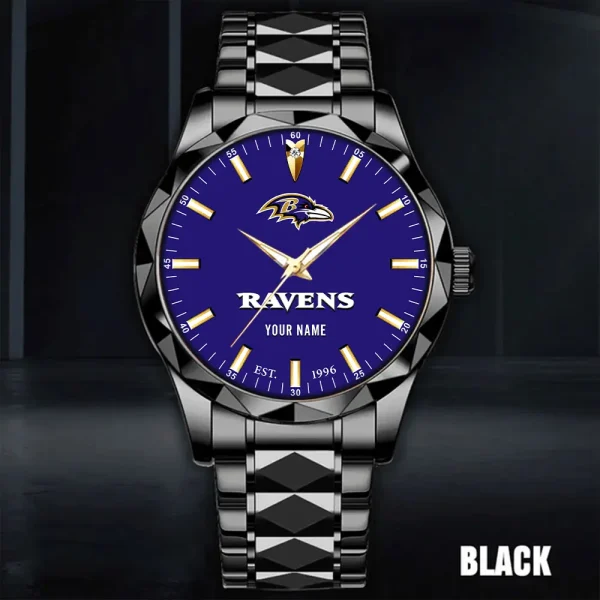 Baltimore Ravens Luxury Diamond Men Wristwatch Trending 2025 SPTDMW419 - Image 4