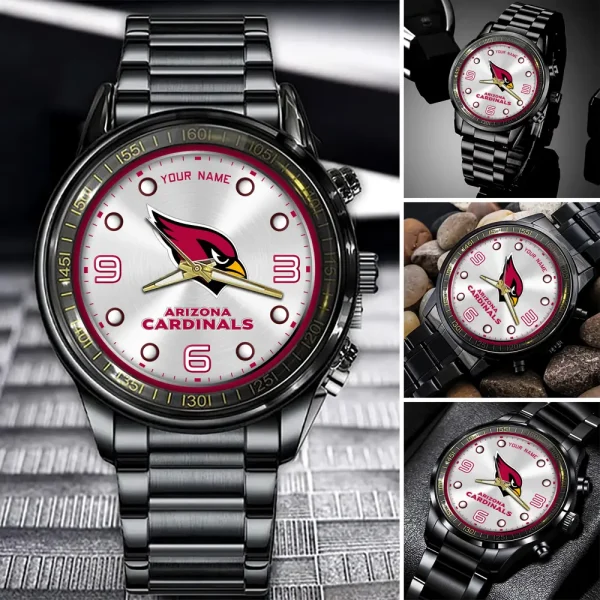 Arizona Cardinals Fashion Stainless Steel Watch Gift For Fan SPTFSSWG001