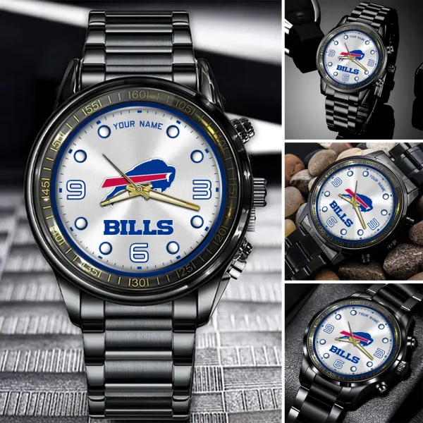 Buffalo Bills Fashion Stainless Steel Watch Gift For Fan SPTFSSWG004