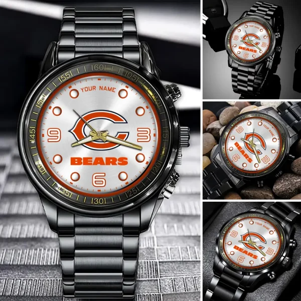 Chicago Bears Fashion Stainless Steel Watch Gift For Fan SPTFSSWG006