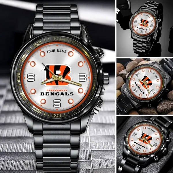 Cincinnati Bengals Fashion Stainless Steel Watch Gift For Fan SPTFSSWG007