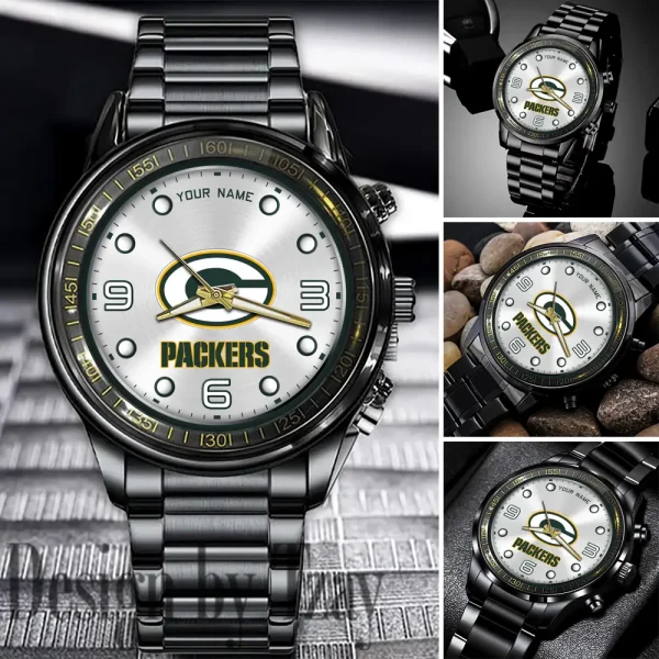 Green Bay Packers Fashion Stainless Steel Watch Gift For Fan SPTFSSWG013