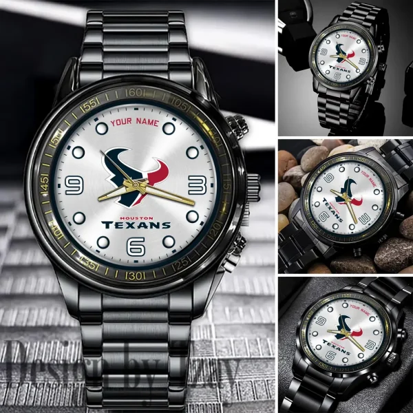 Houston Texans Fashion Stainless Steel Watch Gift For Fan SPTFSSWG014