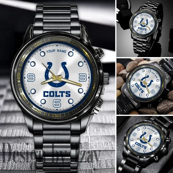 Indianapolis Colts Fashion Stainless Steel Watch Gift For Fan SPTFSSWG015
