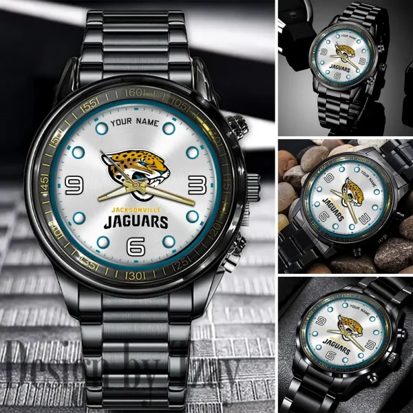 Jacksonville Jaguars Fashion Stainless Steel Watch Gift For Fan SPTFSSWG016