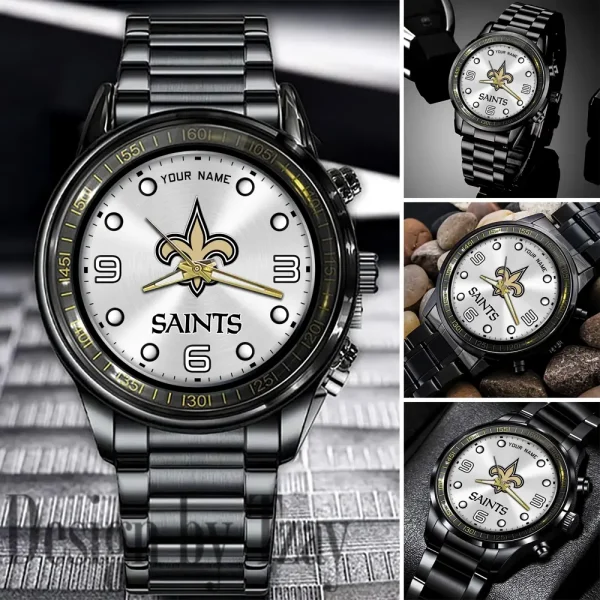 New Orleans Saints Fashion Stainless Steel Watch Gift For Fan SPTFSSWG024