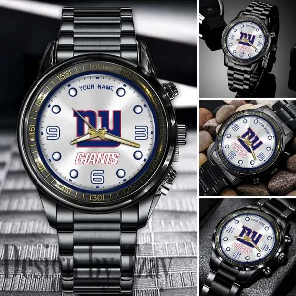 New York Giants Fashion Stainless Steel Watch Gift For Fan SPTFSSWG025