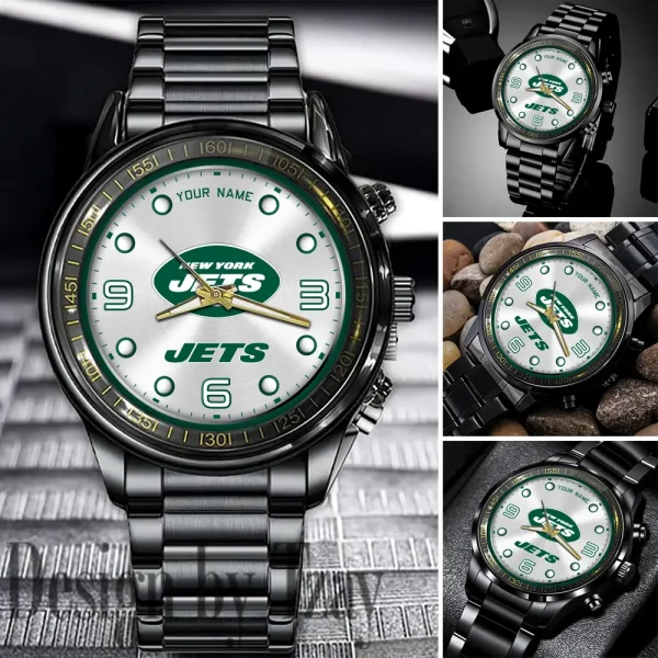 New York Jets Fashion Stainless Steel Watch Gift For Fan SPTFSSWG026