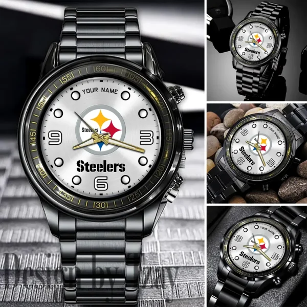 Pittsburgh Steelers Fashion Stainless Steel Watch Gift For Fan SPTFSSWG029