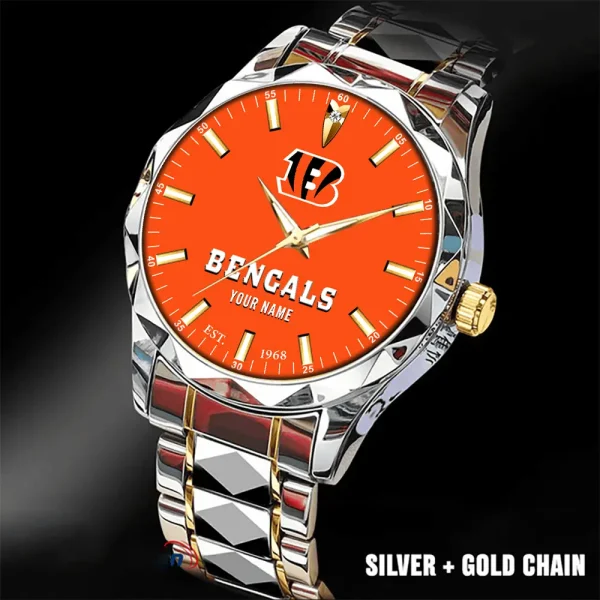 Cincinnati Bengals Luxury Diamond Men Wristwatch Trending 2025 SPTDMW423 - Image 2