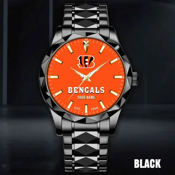 Cincinnati Bengals Luxury Diamond Men Wristwatch Trending 2025 SPTDMW423 - Image 4