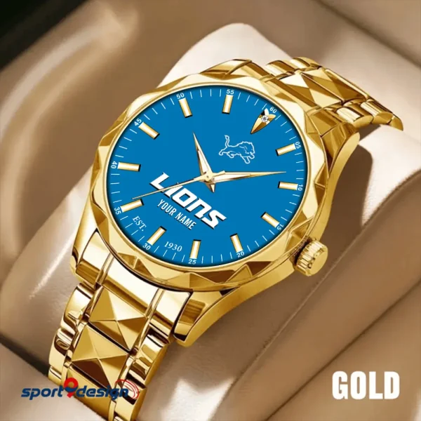 Detroit Lions Luxury Diamond Men Wristwatch Trending 2025 SPTDMW427 - Image 3