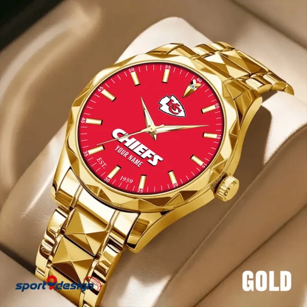 Kansas City Chiefs Luxury Diamond Men Wristwatch Trending 2025 SPTDMW432 - Image 3