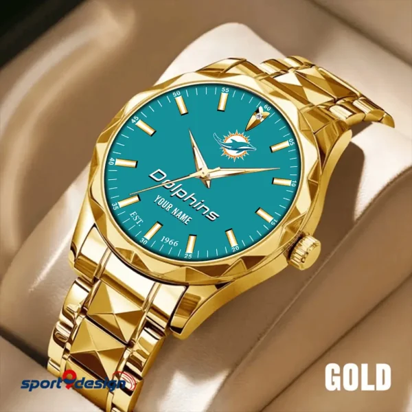 Miami Dolphins Luxury Diamond Men Wristwatch Trending 2025 SPTDMW436 - Image 3