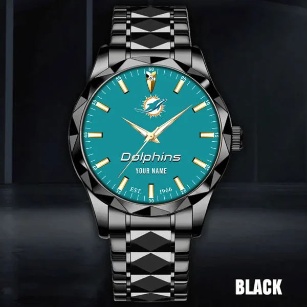 Miami Dolphins Luxury Diamond Men Wristwatch Trending 2025 SPTDMW436 - Image 4