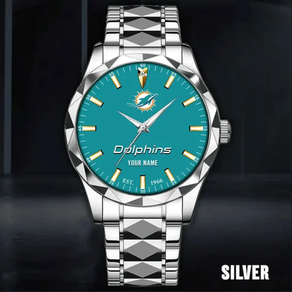 Miami Dolphins Luxury Diamond Men Wristwatch Trending 2025 SPTDMW436 - Image 5