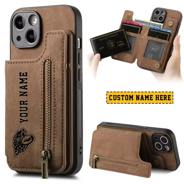 Jacksonville Jaguars Zipper Cards Solt Wallet Leather Case New 2025 SPTZCSWLC015