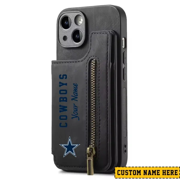 Dallas Cowboys Zipper Cards Solt Wallet Leather Case New 2025 SPTZCSWLC041