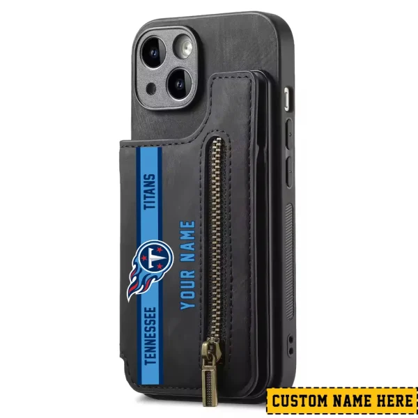 Tennessee Titans Zipper Cards Solt Wallet Leather Case New 2025 SPTZCSWLC075