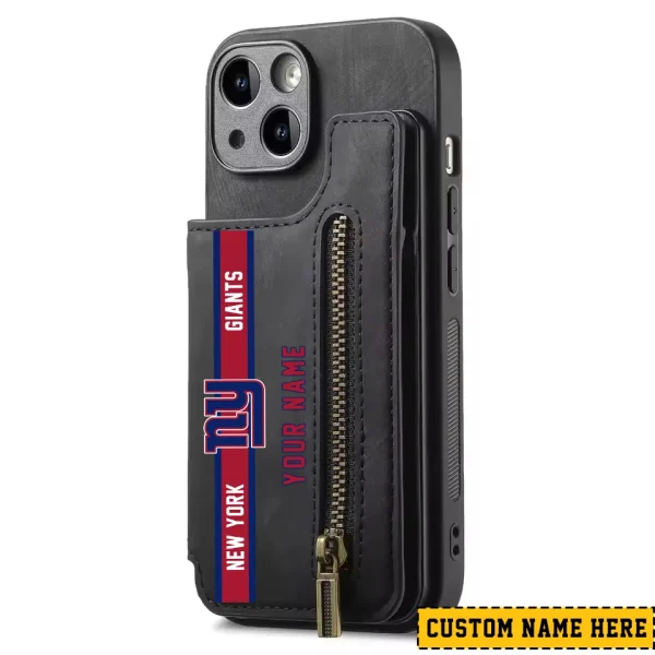 New York Giants Zipper Cards Solt Wallet Leather Case New 2025 SPTZCSWLC090