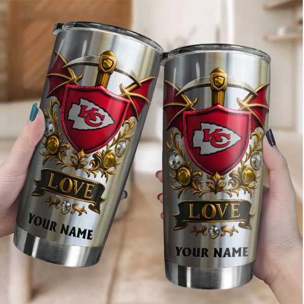 Kansas City Chiefs Stainless Steel Tumbler New Style SPTSSTNS001 - Image 2