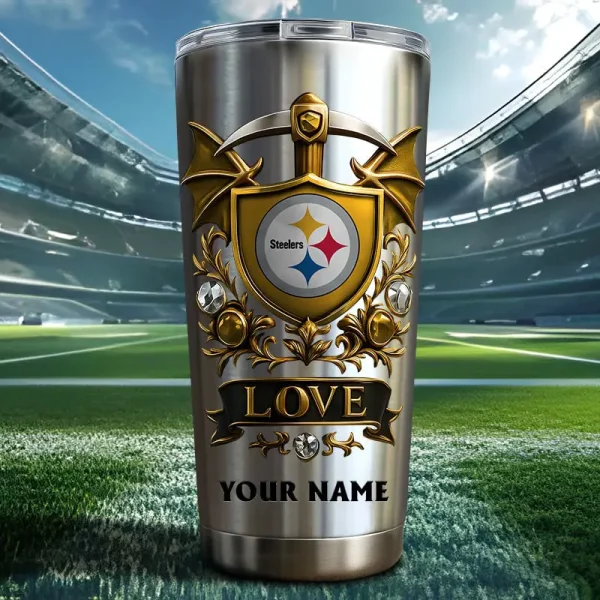 Pittsburgh Steelers Stainless Steel Tumbler New Style SPTSSTNS002