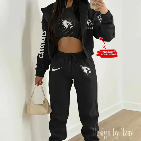 Arizona Cardinals Women's Outfit Winter Athleisure 3 Piece Set SPTWAL3PS130