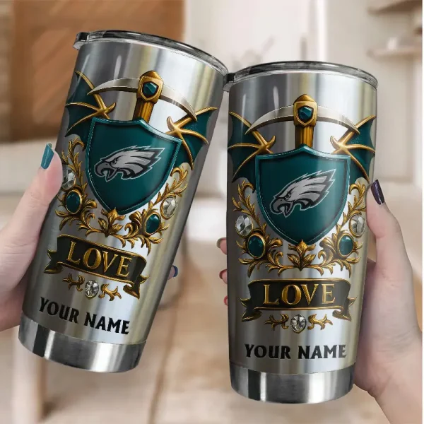 Philadelphia Eagles Stainless Steel Tumbler New Style SPTSSTNS006 - Image 2