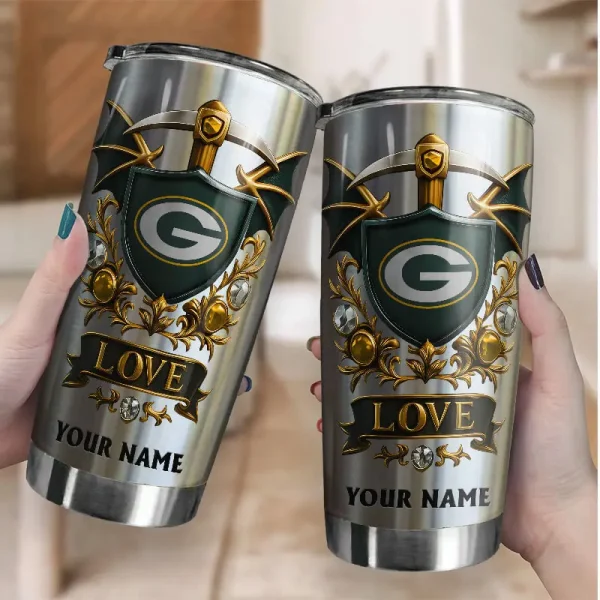 Green Bay Packers Stainless Steel Tumbler New Style SPTSSTNS007 - Image 2