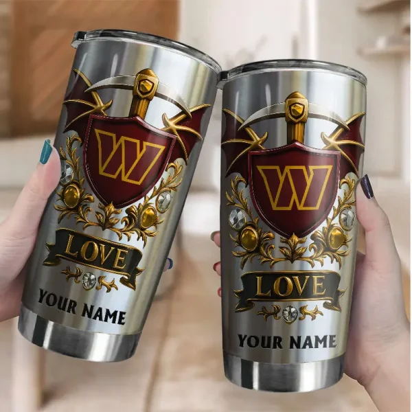 Washington Commanders Stainless Steel Tumbler New Style SPTSSTNS009 - Image 2