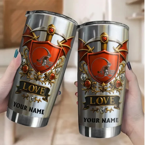 Cleveland Browns Stainless Steel Tumbler New Style SPTSSTNS010 - Image 2
